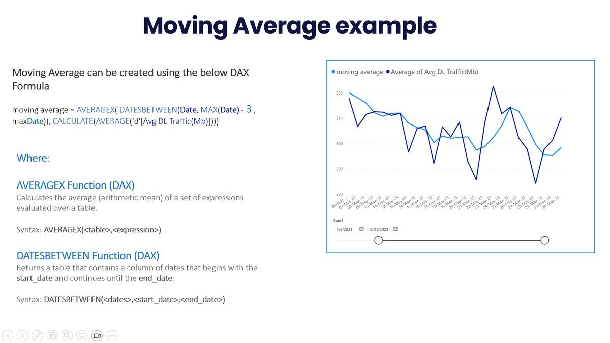 Power BI Advanced Visuals: Creating Moving Average and Percentile Charts